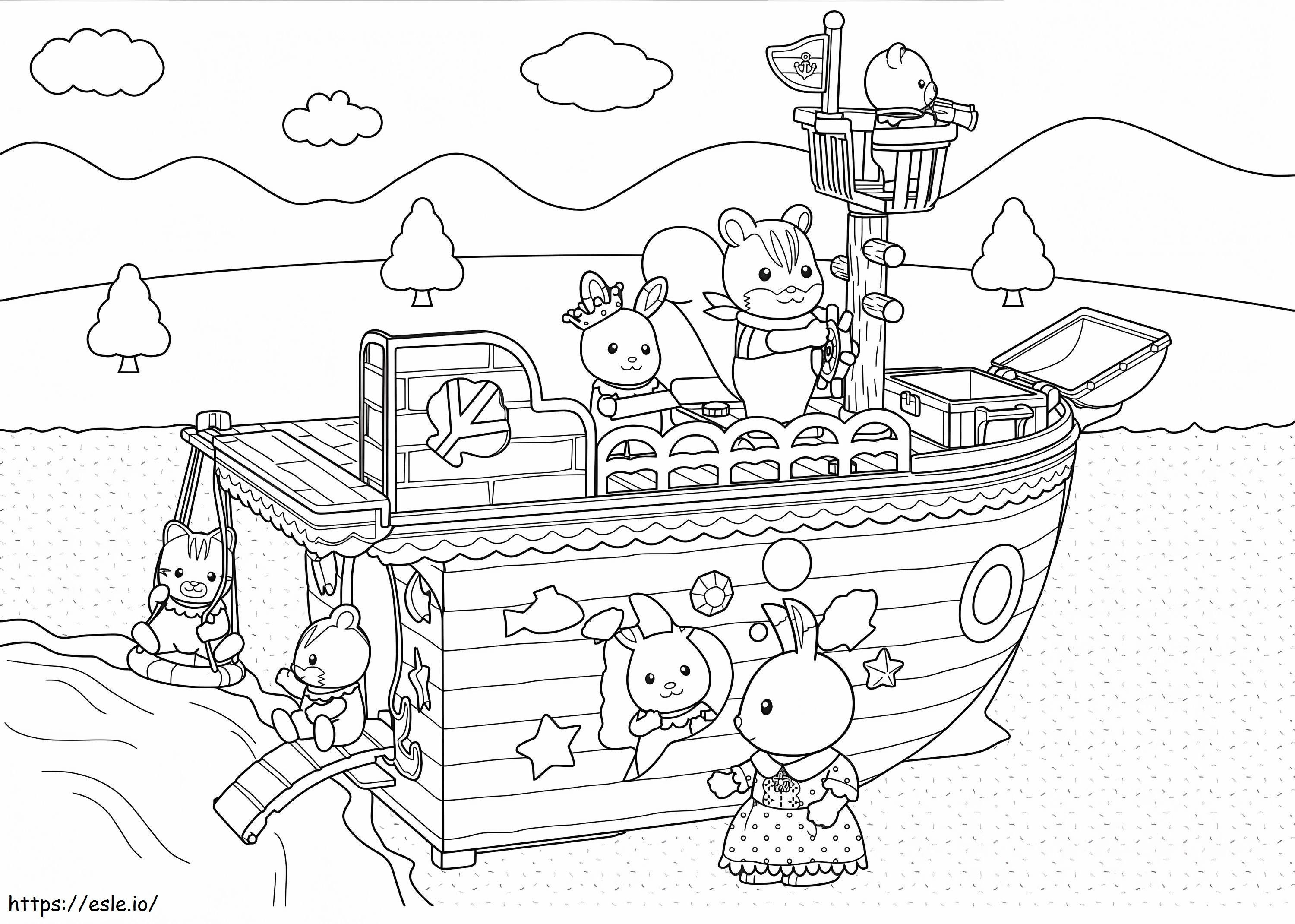 Sylvanian Families 18 coloring page
