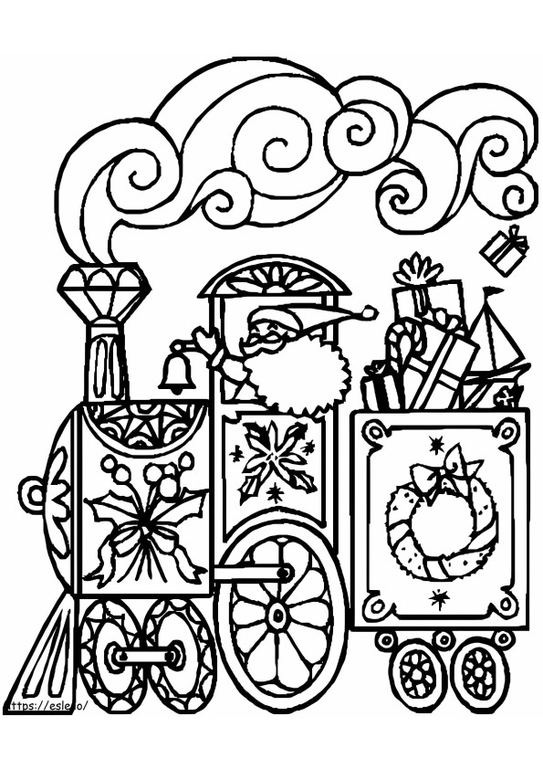 The Polar Express Train coloring page