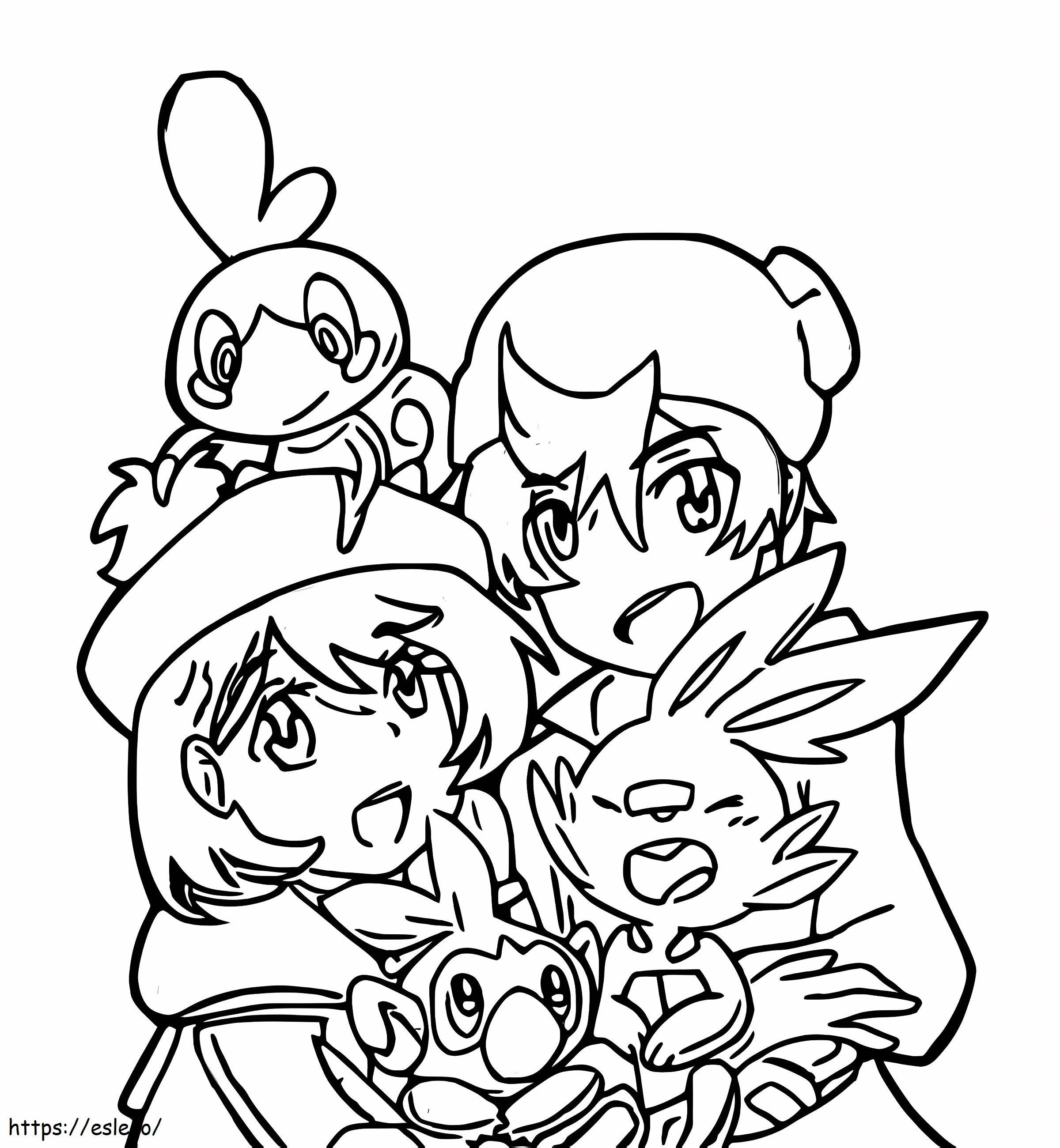 Grookey 6 coloring page