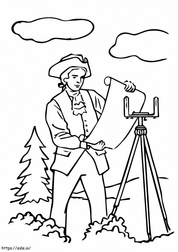 Coloriage Georges Washington 18 à imprimer dessin