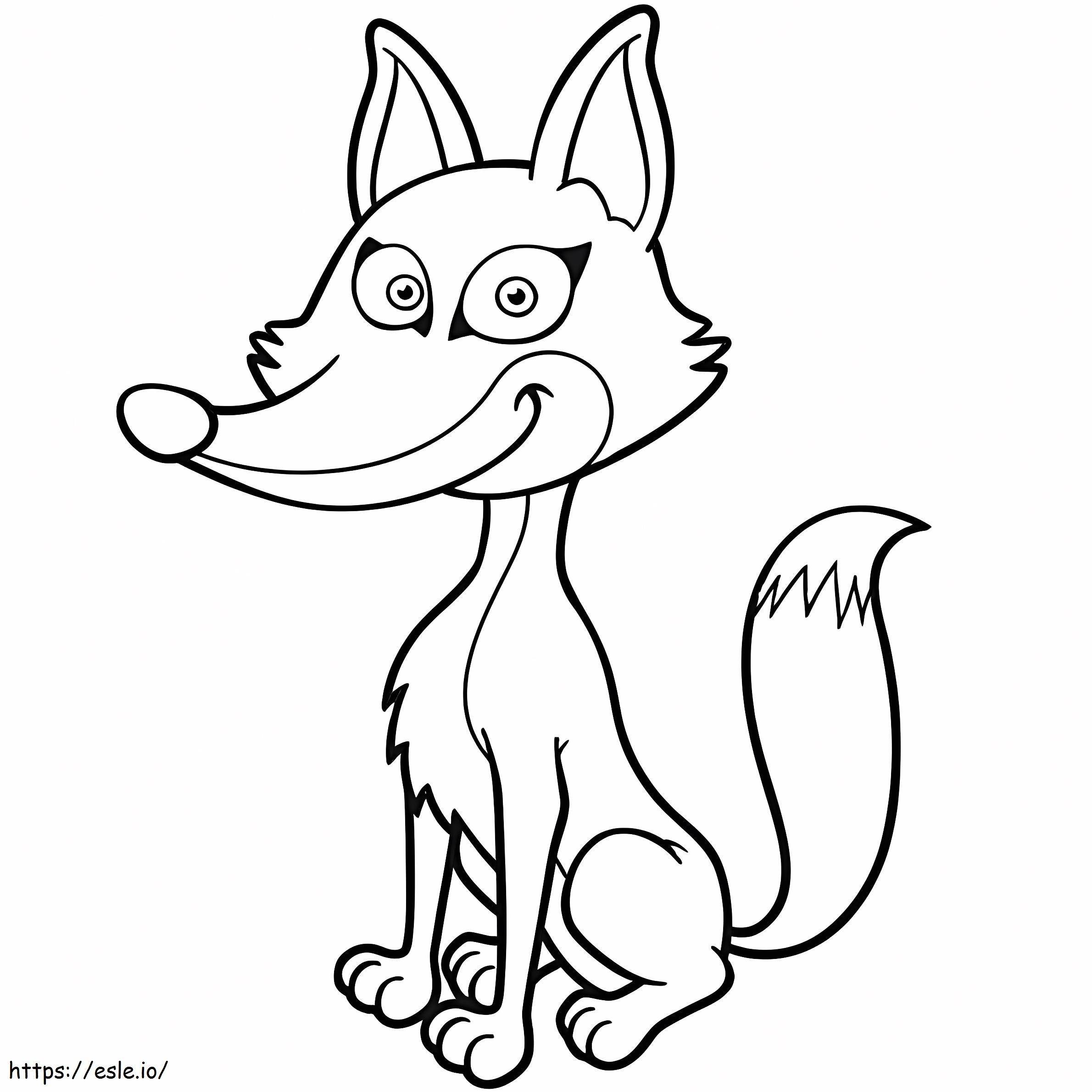 Beautiful Fox coloring page