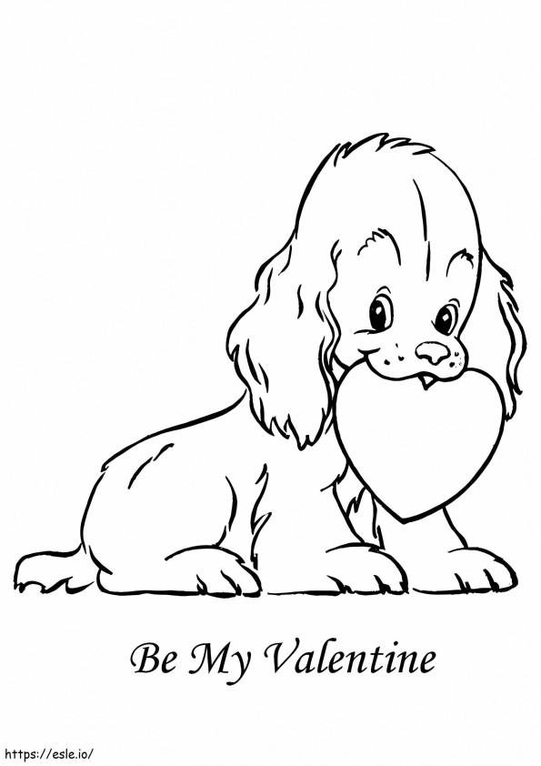The Dog A4 coloring page