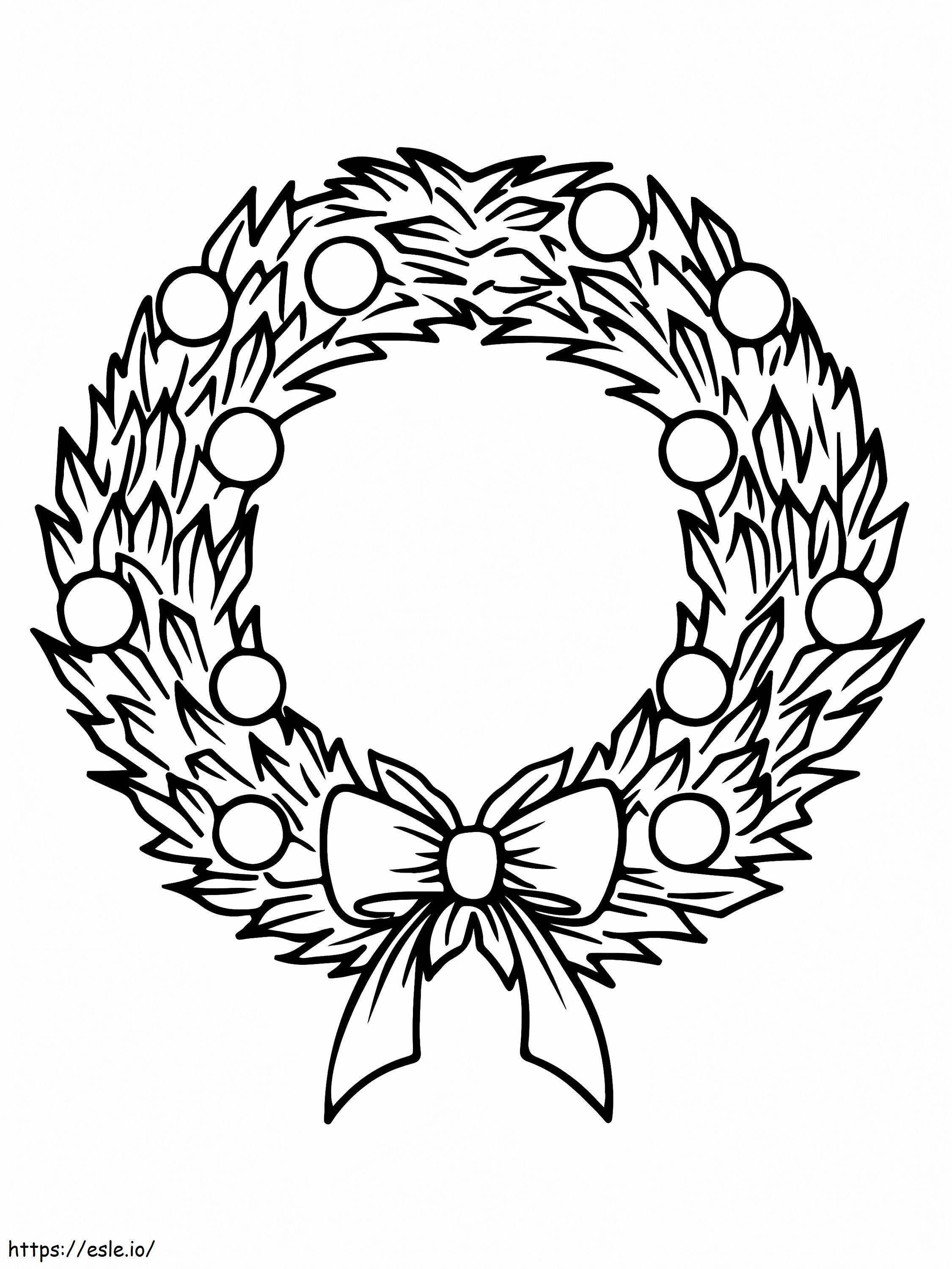 Amazing Easter Wreath coloring page