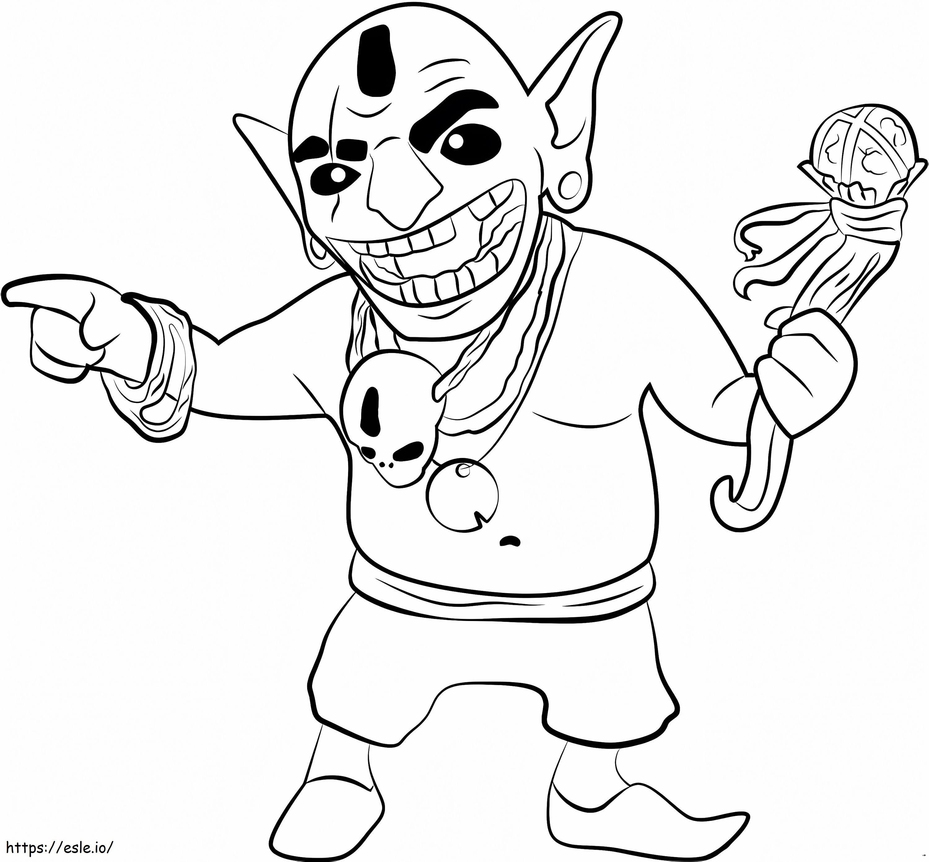 Goblin Wizard coloring page