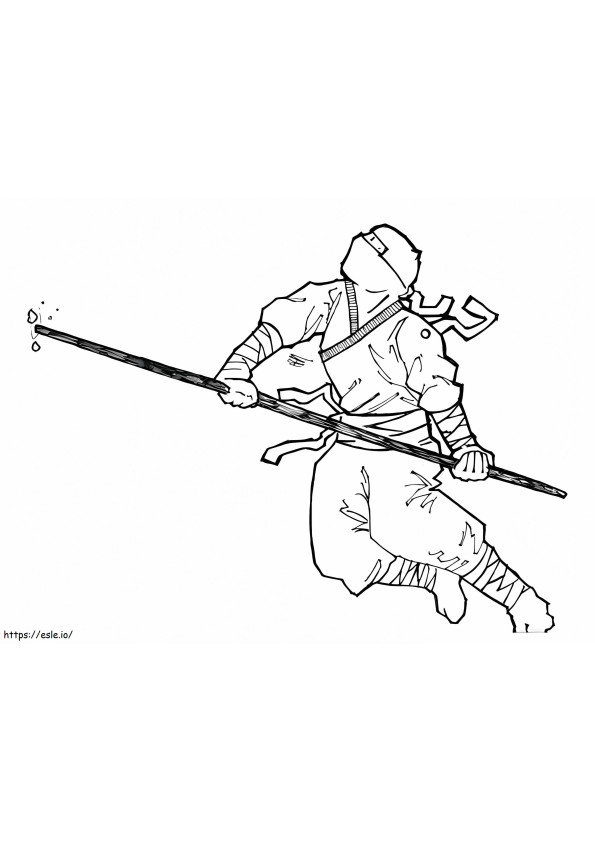 Japanischer Ninja ausmalbilder