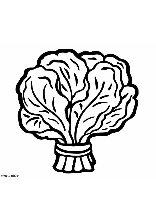 Bunch Of Spinach coloring page