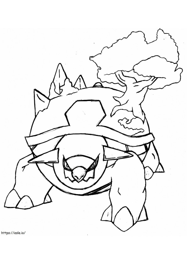 Torterra 1 coloring page