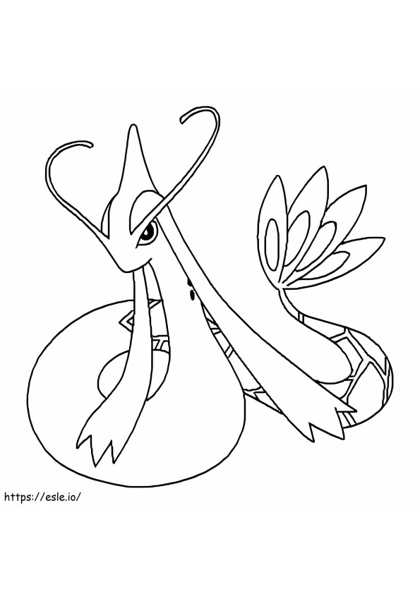 Coloriage Pokemon Milotic à imprimer dessin
