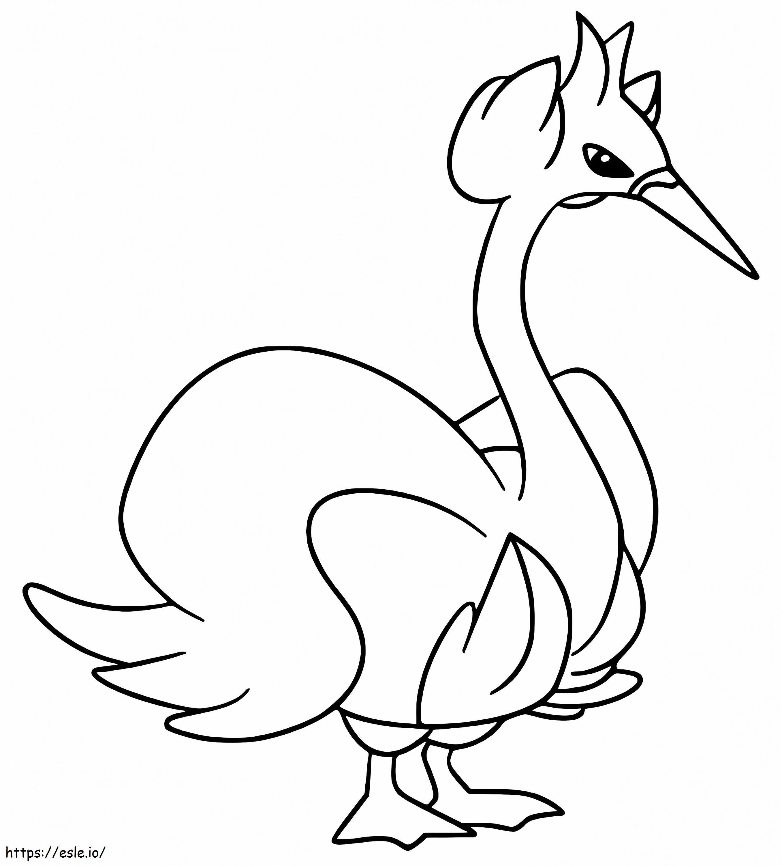 Printable Swanna coloring page