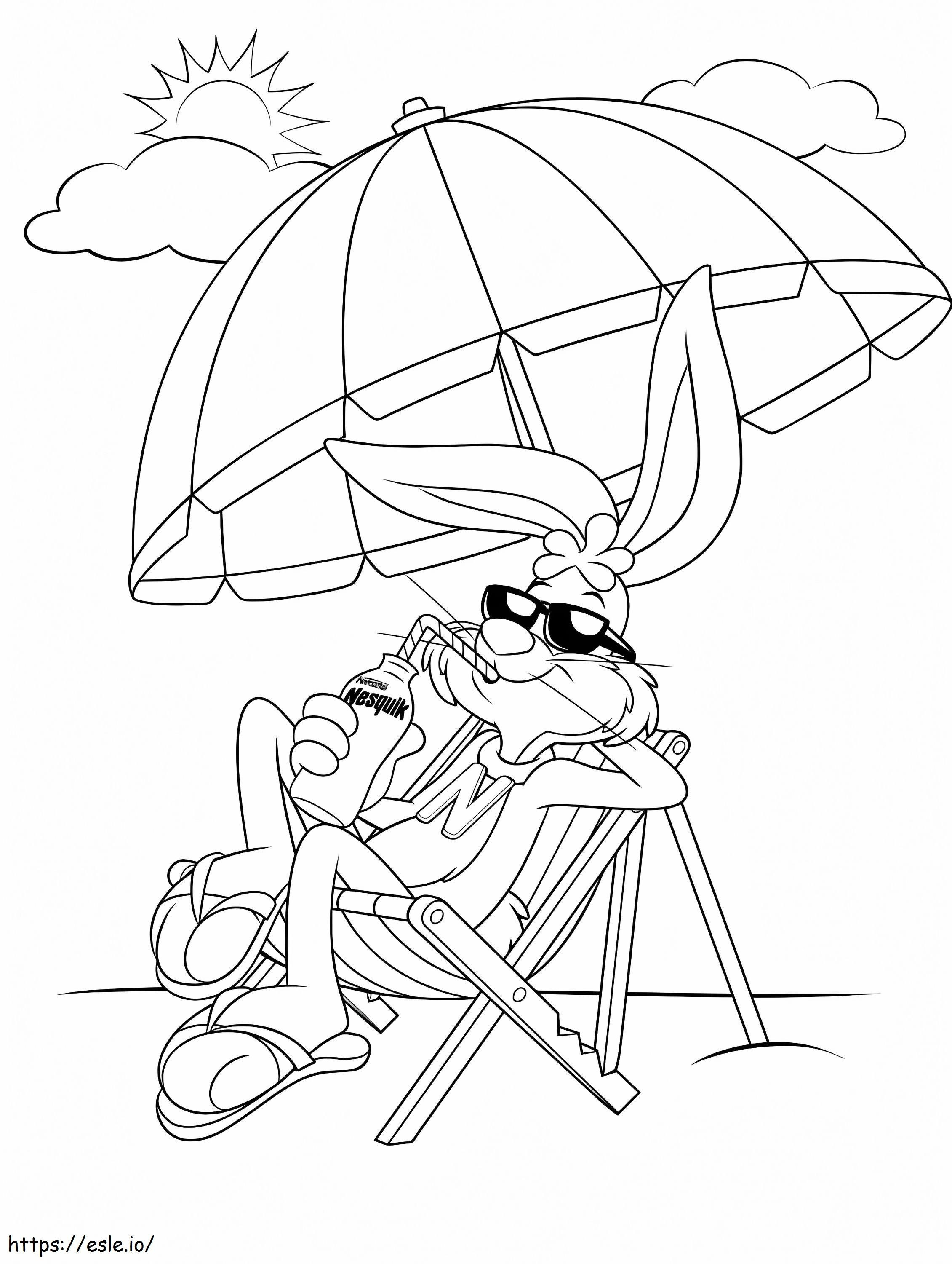 Summer Nesquik coloring page