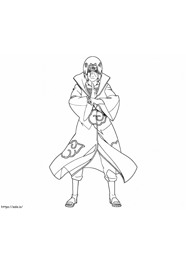 Itachi De Naruto coloring page