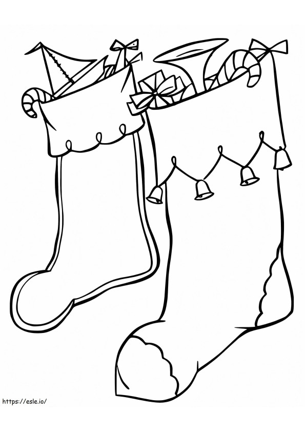 Ciorapi de Crăciun 23 de colorat