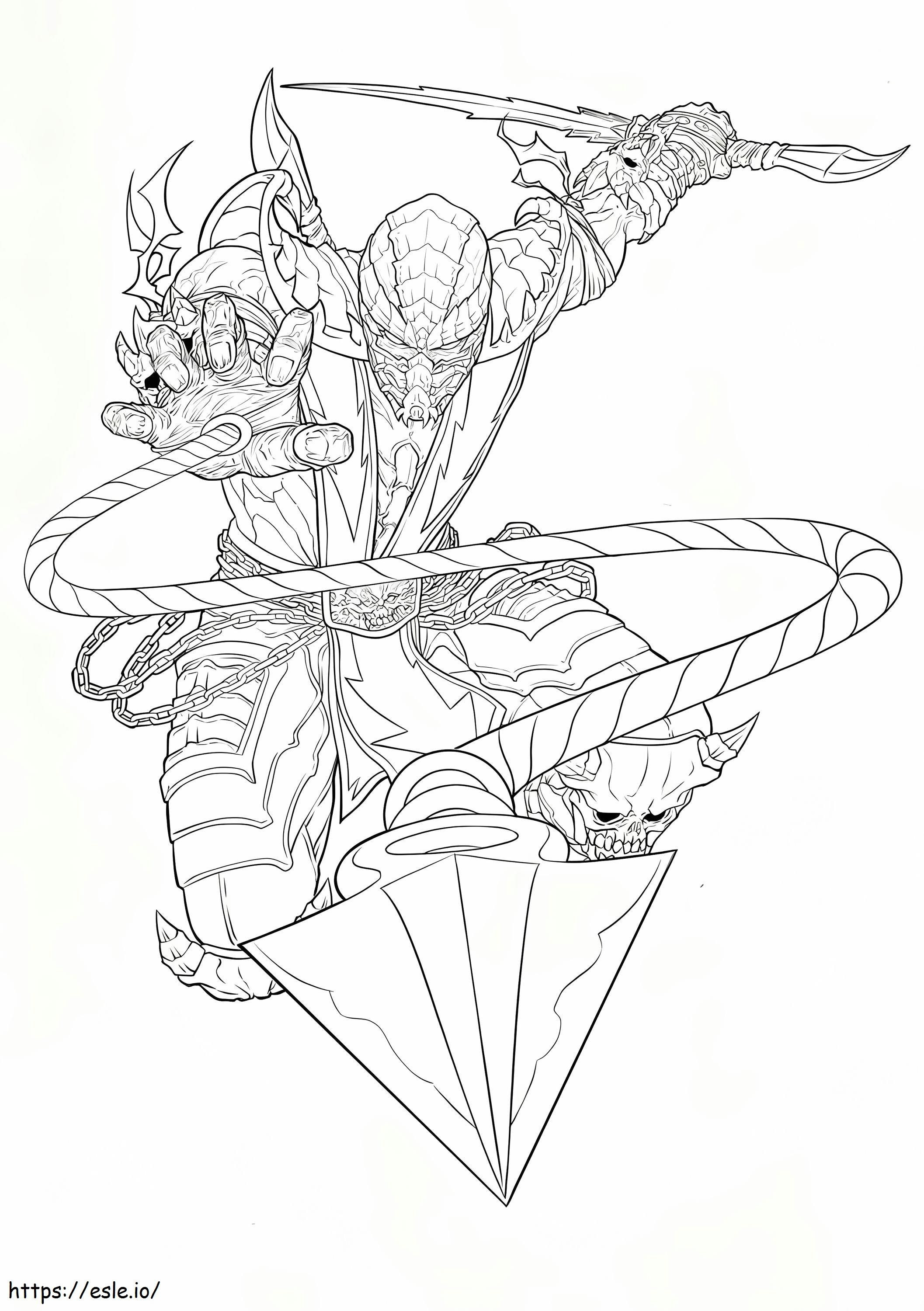 Amazing Scorpion coloring page