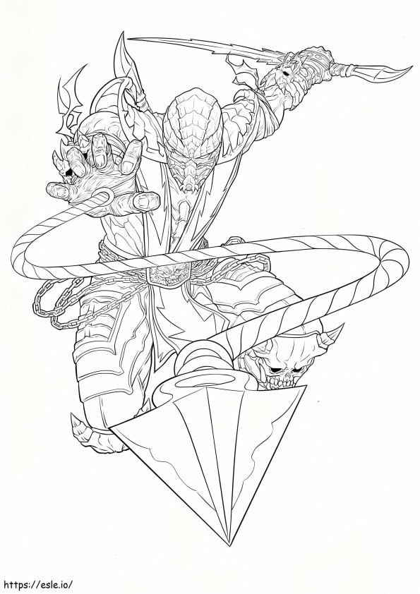 Amazing Scorpion coloring page