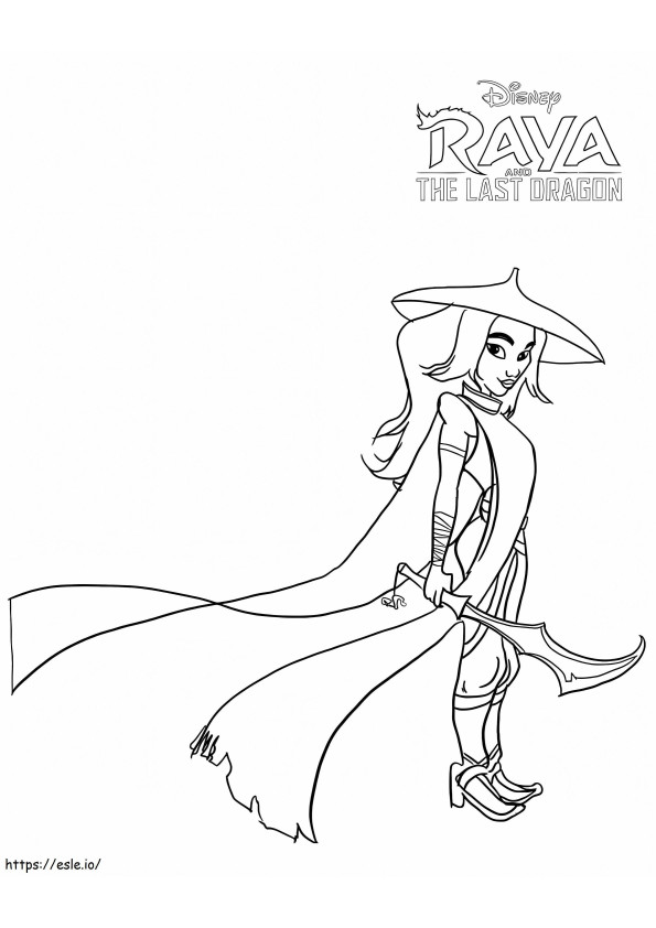 Raya e o Último Dragão 3 para colorir