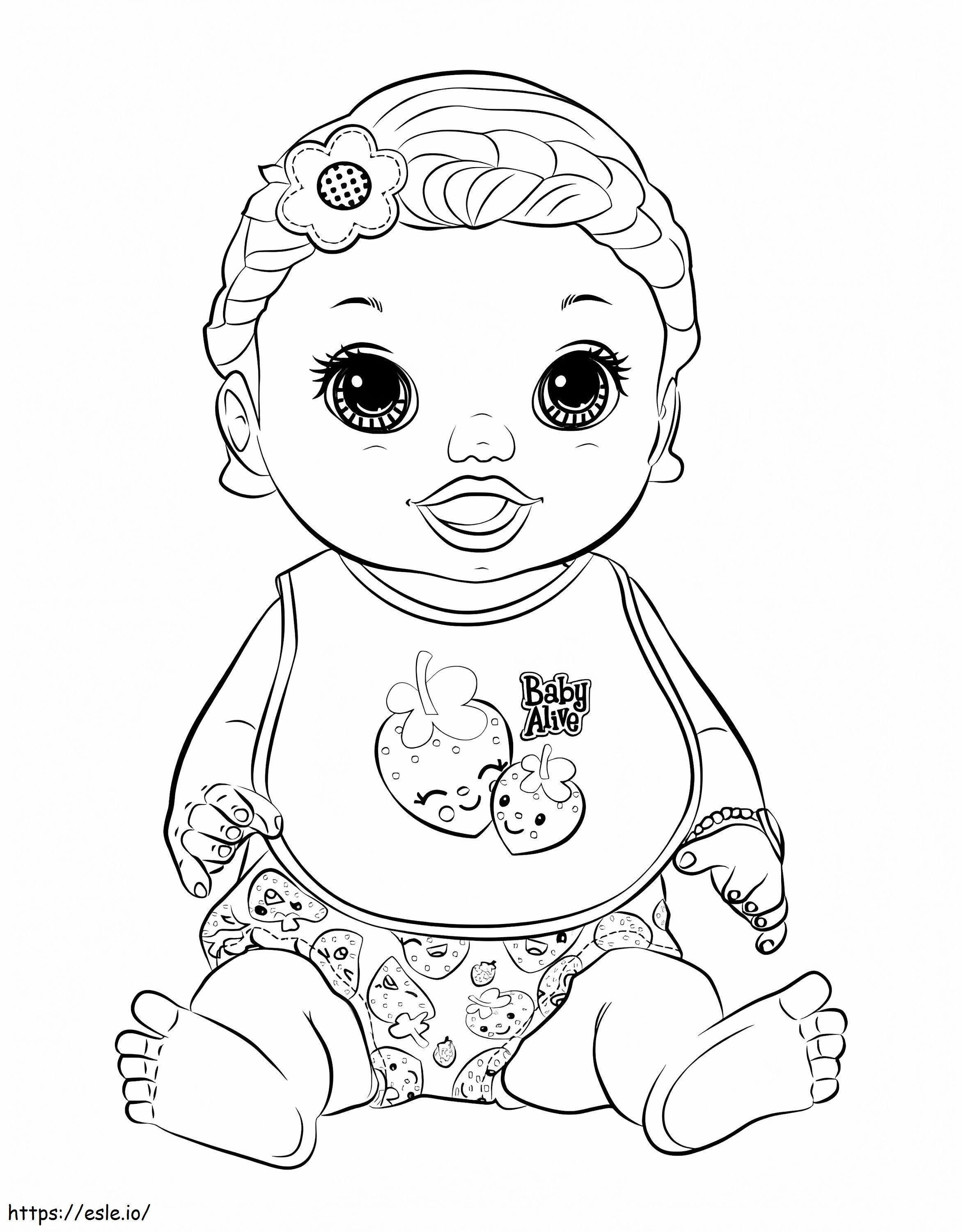 Printable Baby Alive coloring page