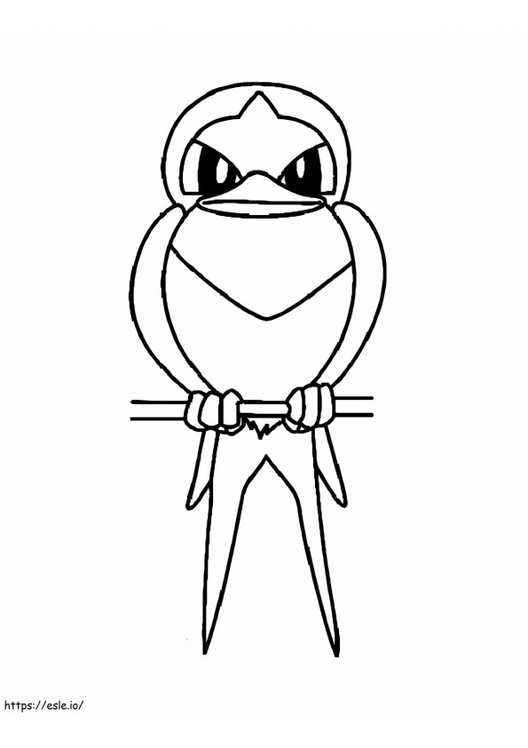 Taillow Pokemon coloring page