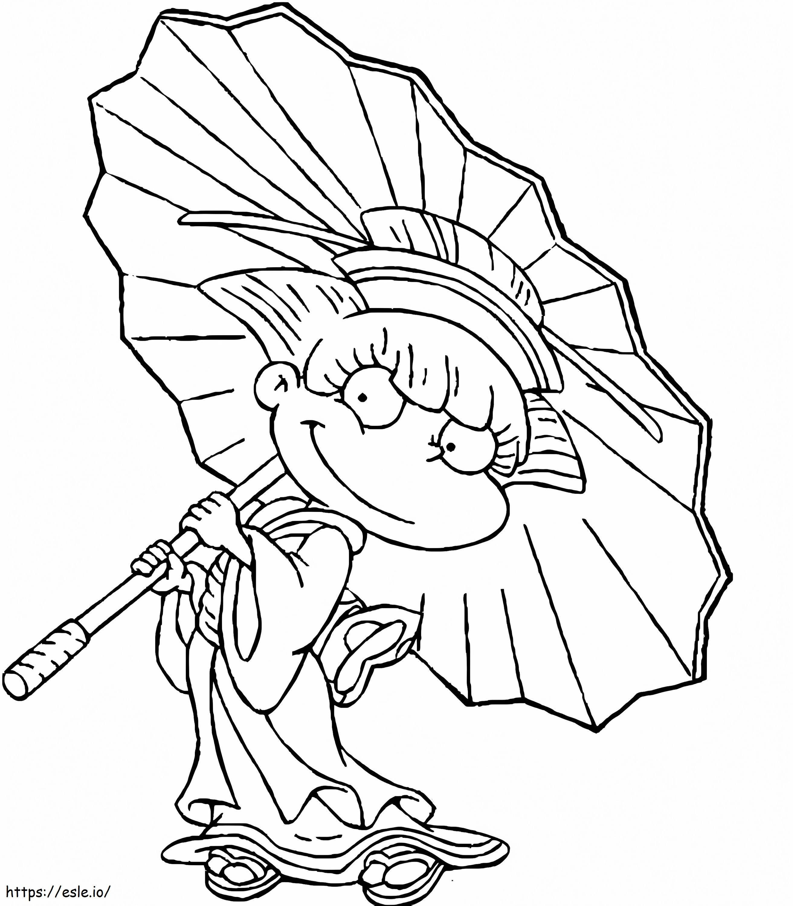 Angelica Pickles From Rugrats coloring page