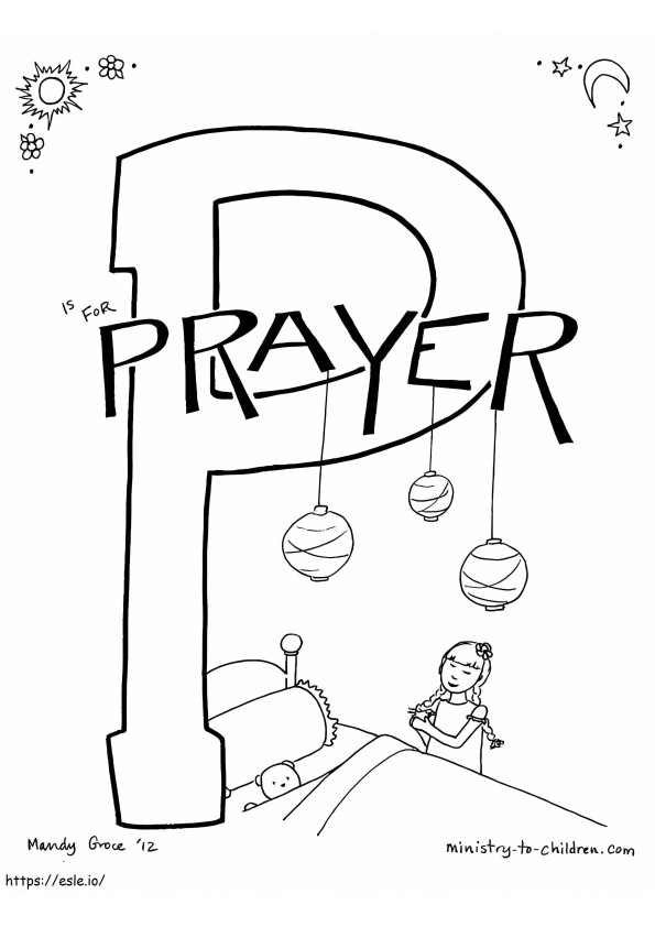 P steht für Gebet ausmalbilder