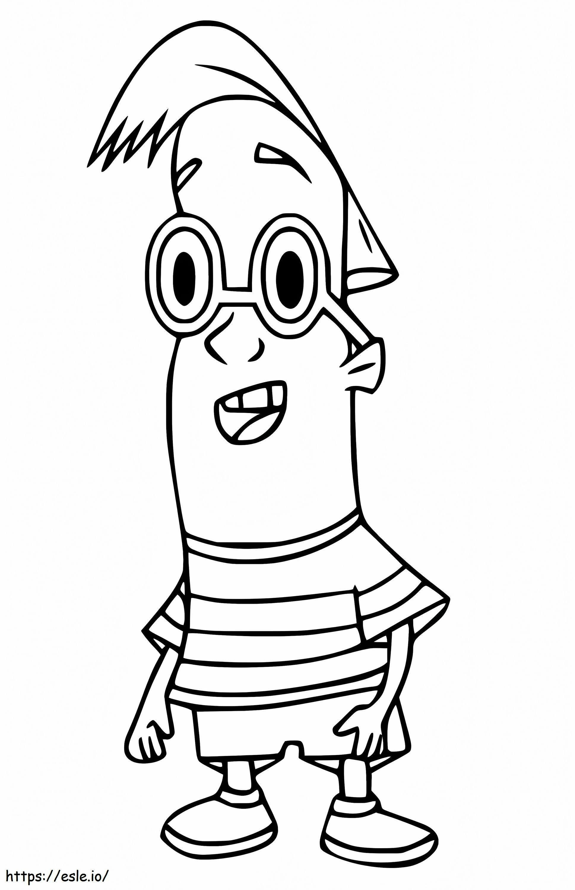 Andy From Squirrel Boy coloring page