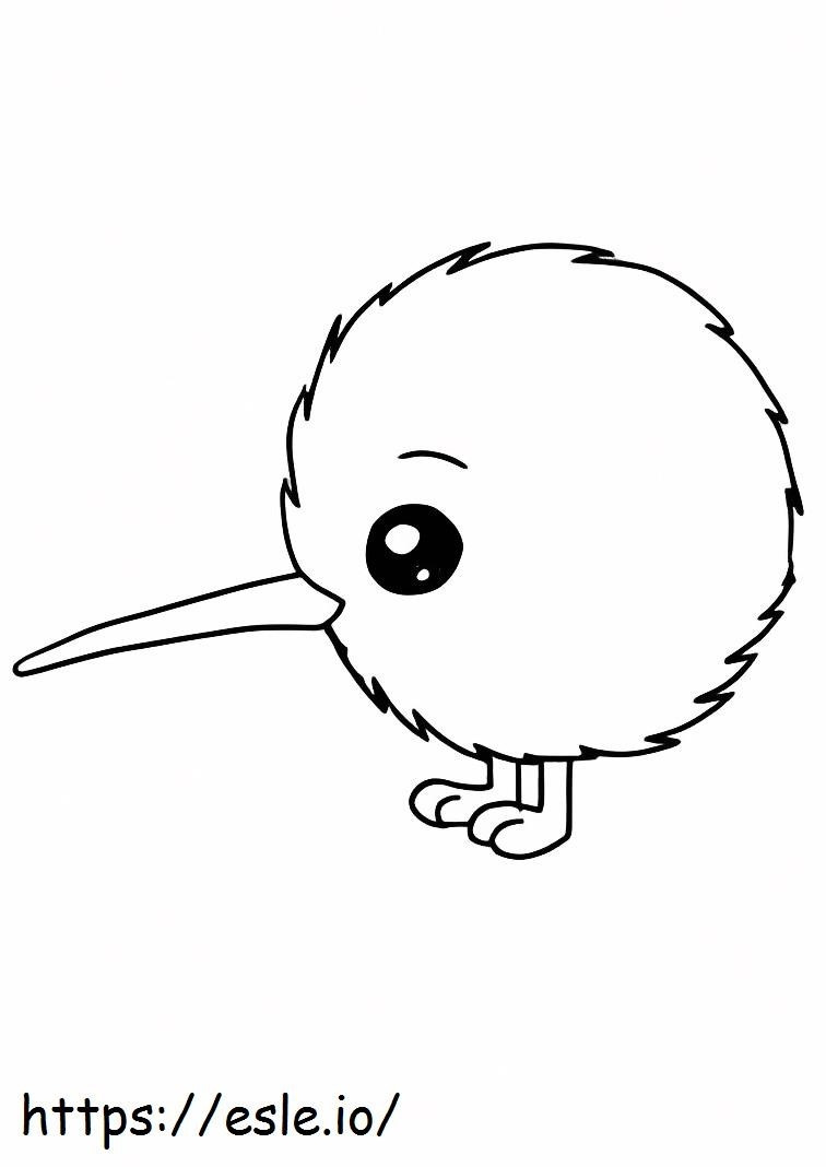 Cartoon Kiwi Vogel kleurplaat kleurplaat