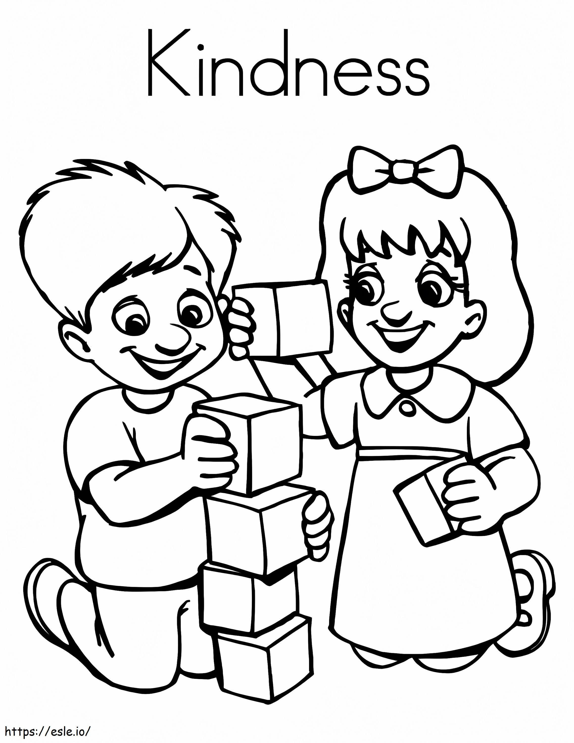 Kindness To Color coloring page