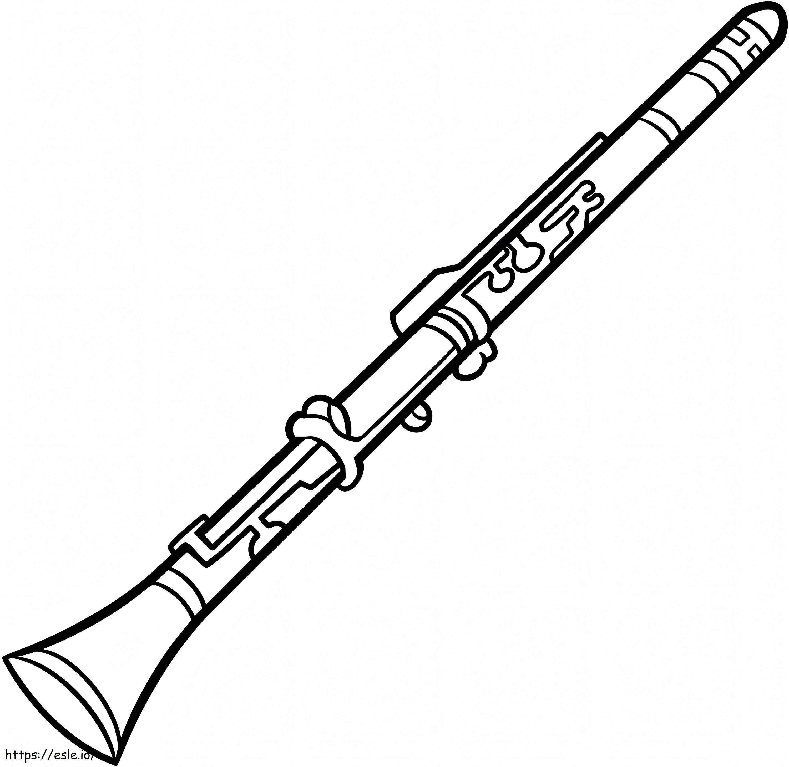 A Clarinet coloring page