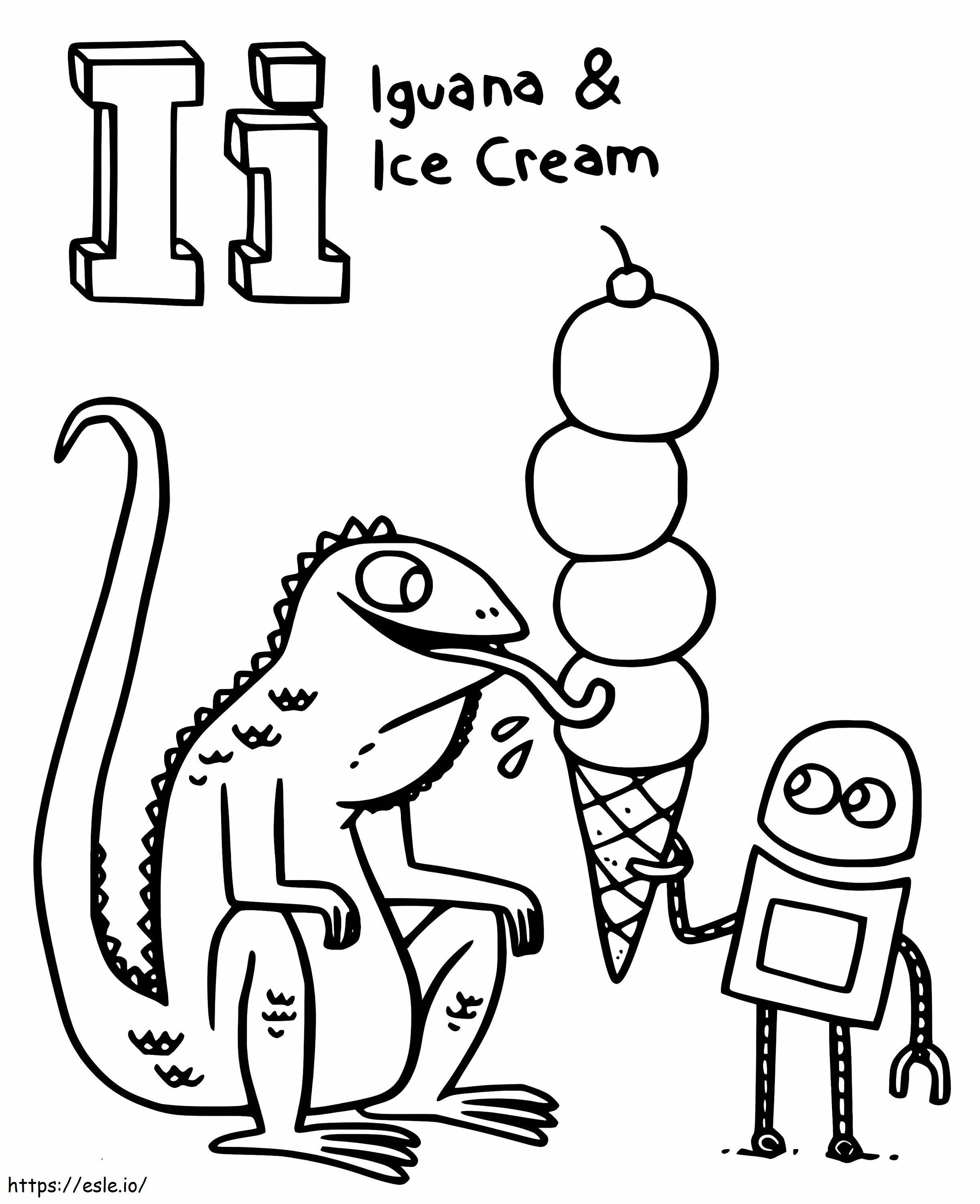 StoryBots Letter I coloring page