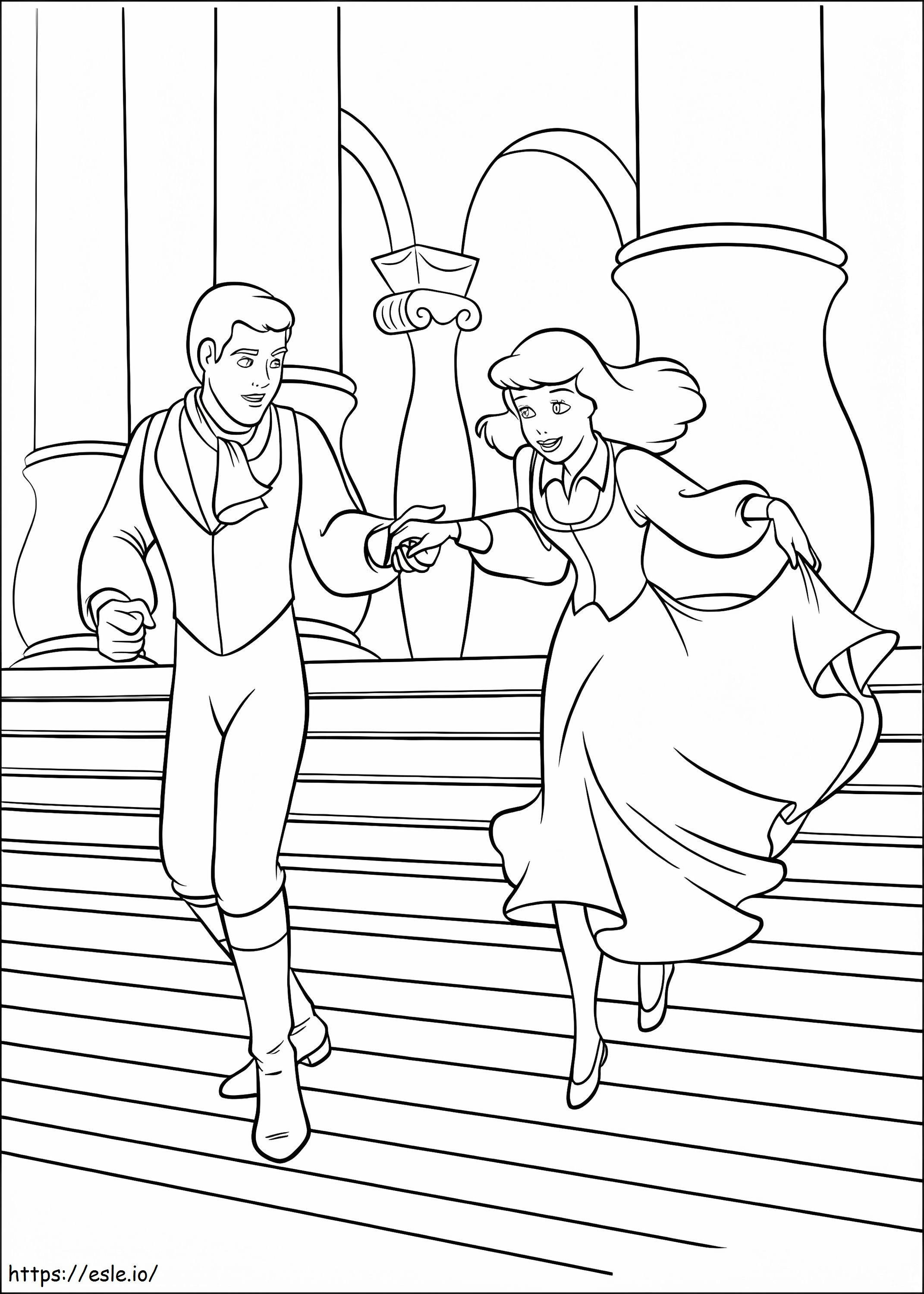 Free Printable Cinderella coloring page