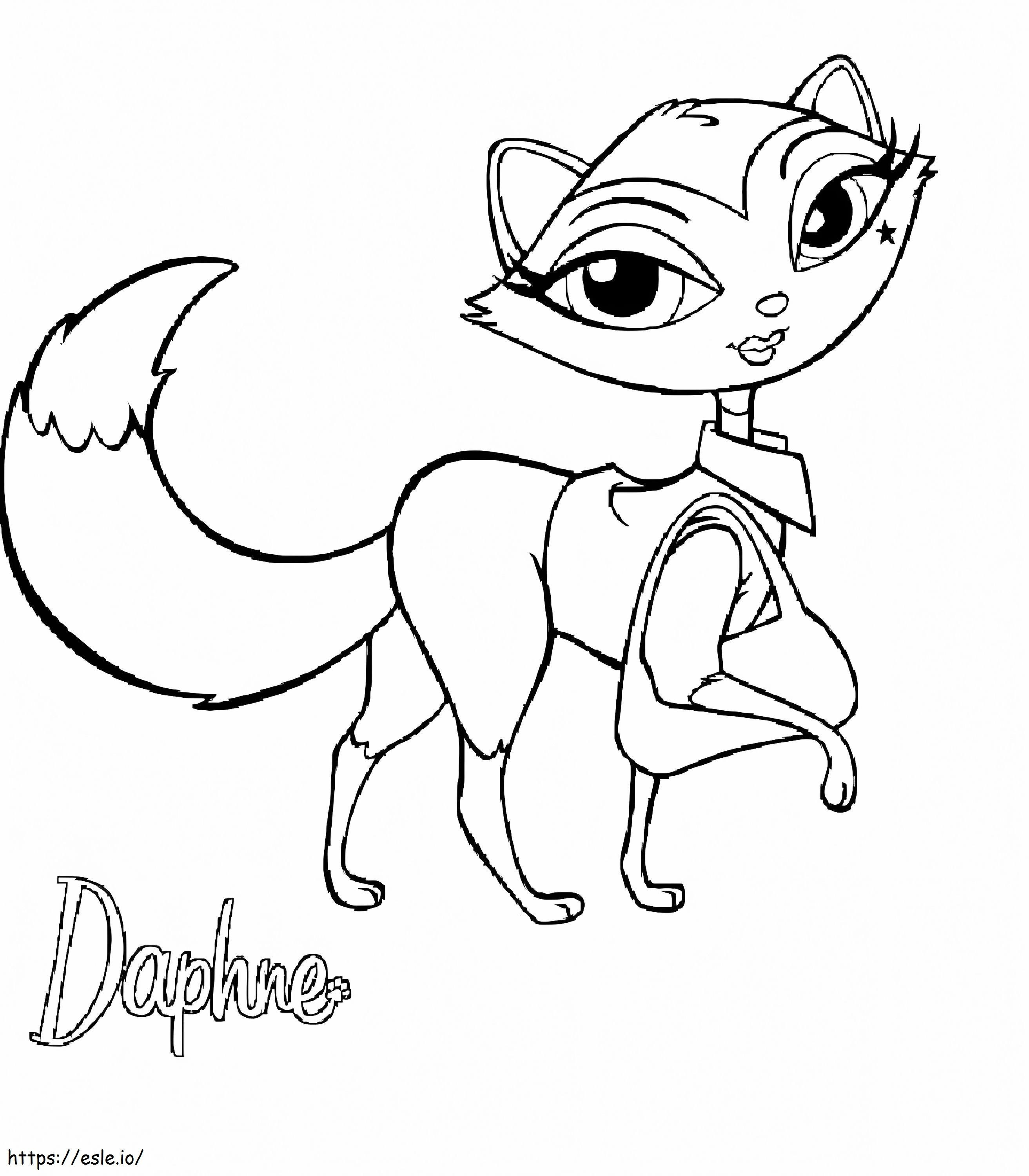 Daphne From Bratz Petz coloring page