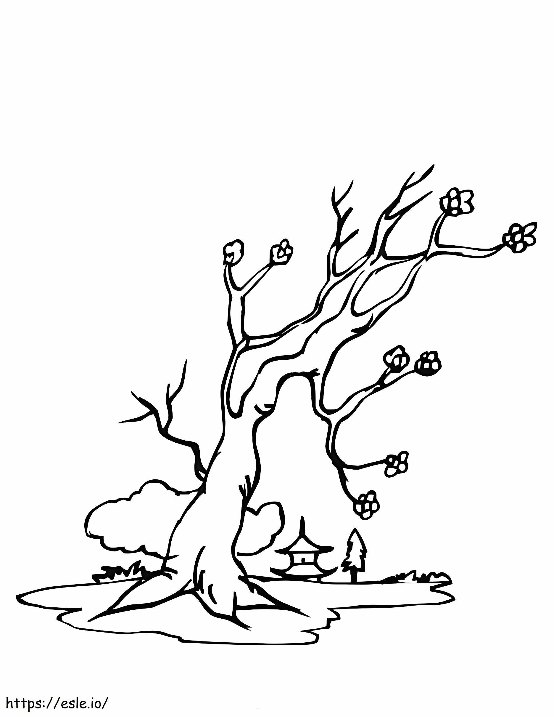 Death Of The Cherry Blossom Tree coloring page