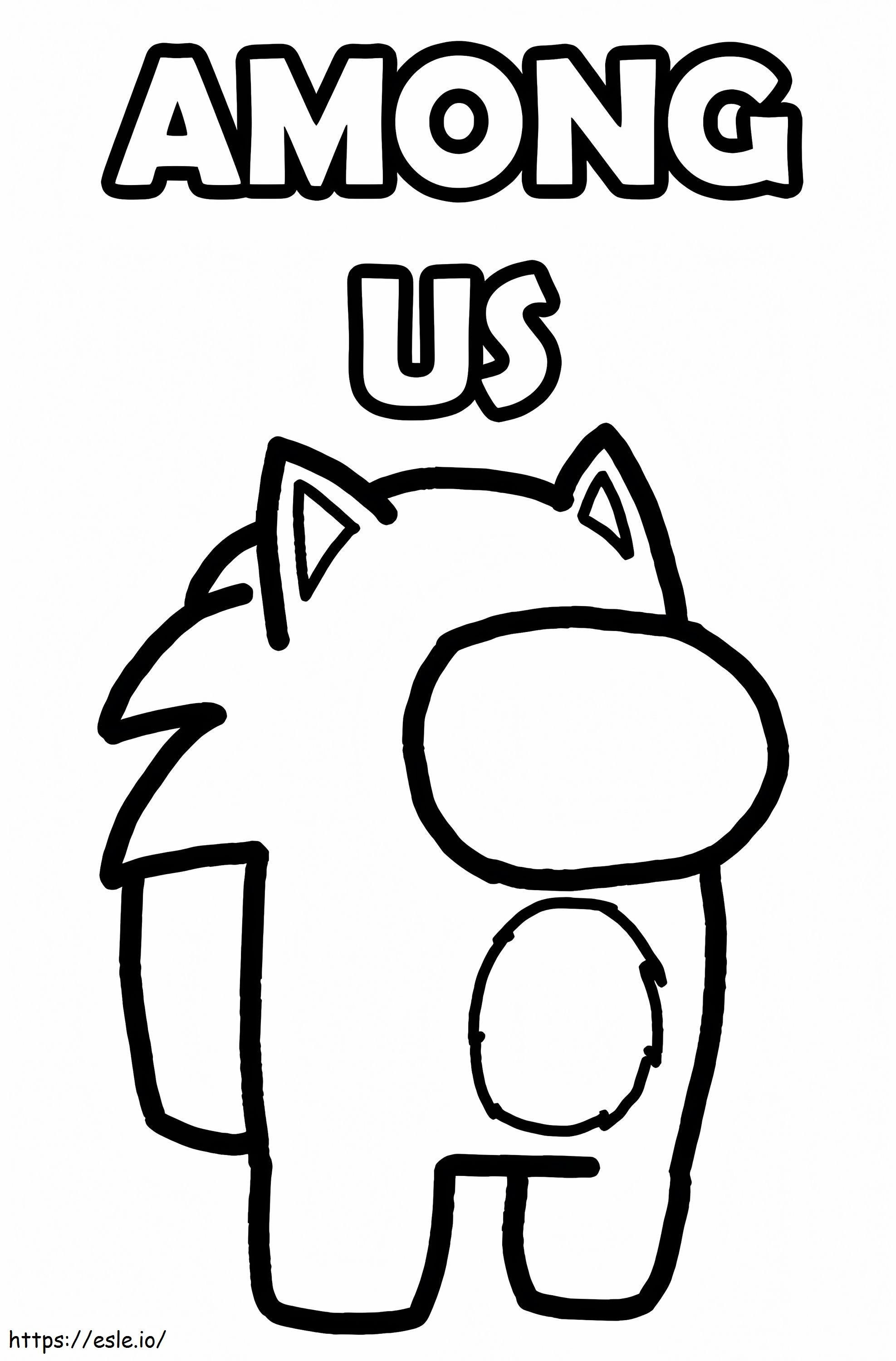 Among Us Sonic coloring page