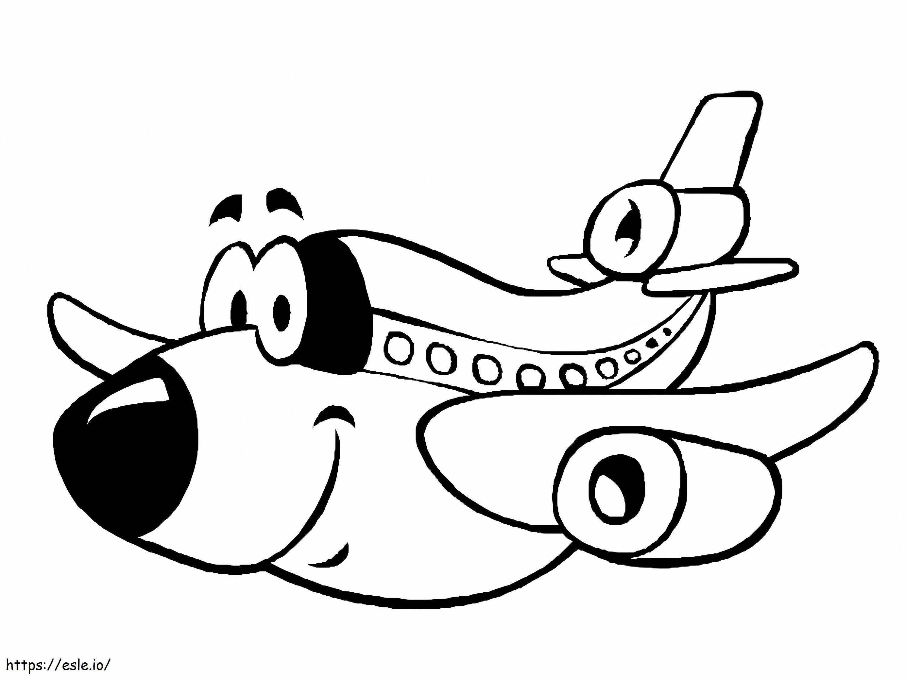 Coloriage  Avion pour enfants à imprimer dessin