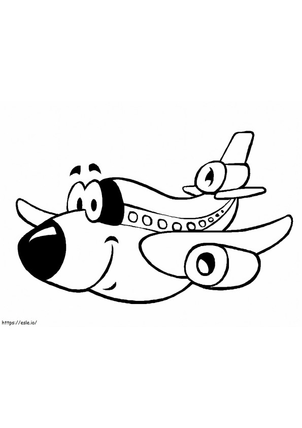 Airplane For Kids coloring page