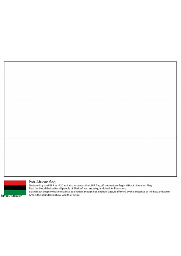  Pan Afrika Bayrağı boyama