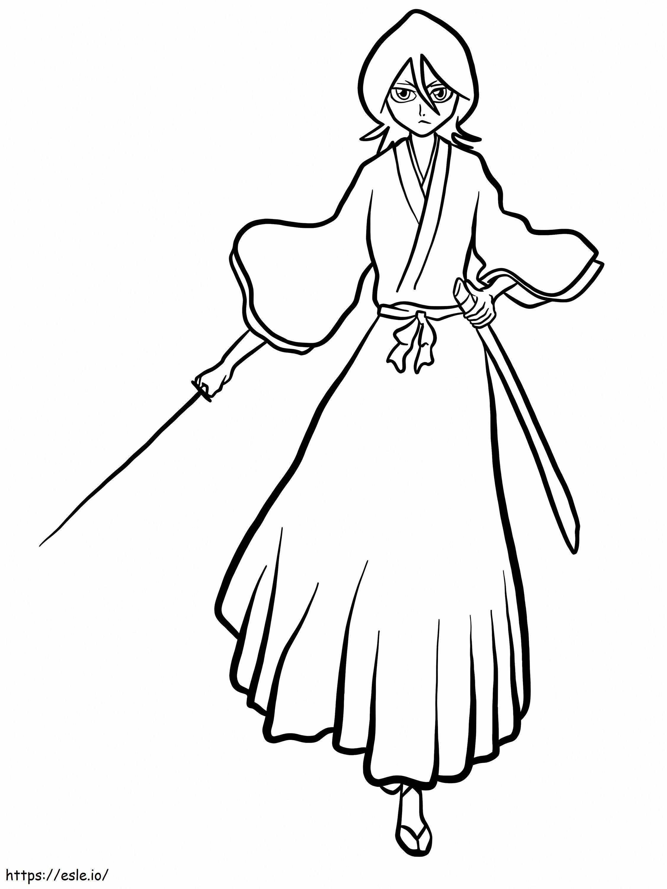 Kuchiki Rukia para colorir