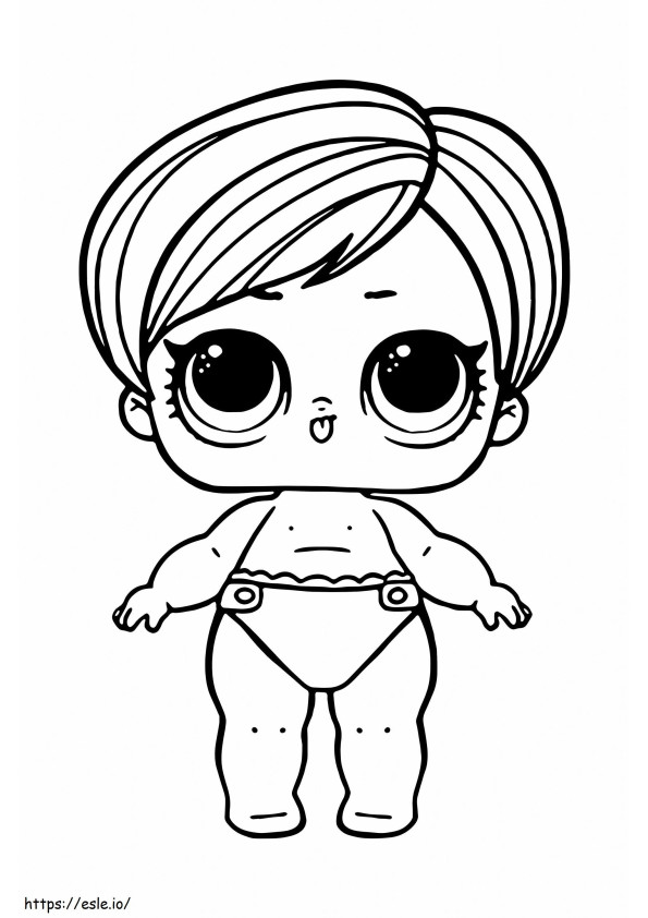 LOL Baby Little Hipster Doll coloring page