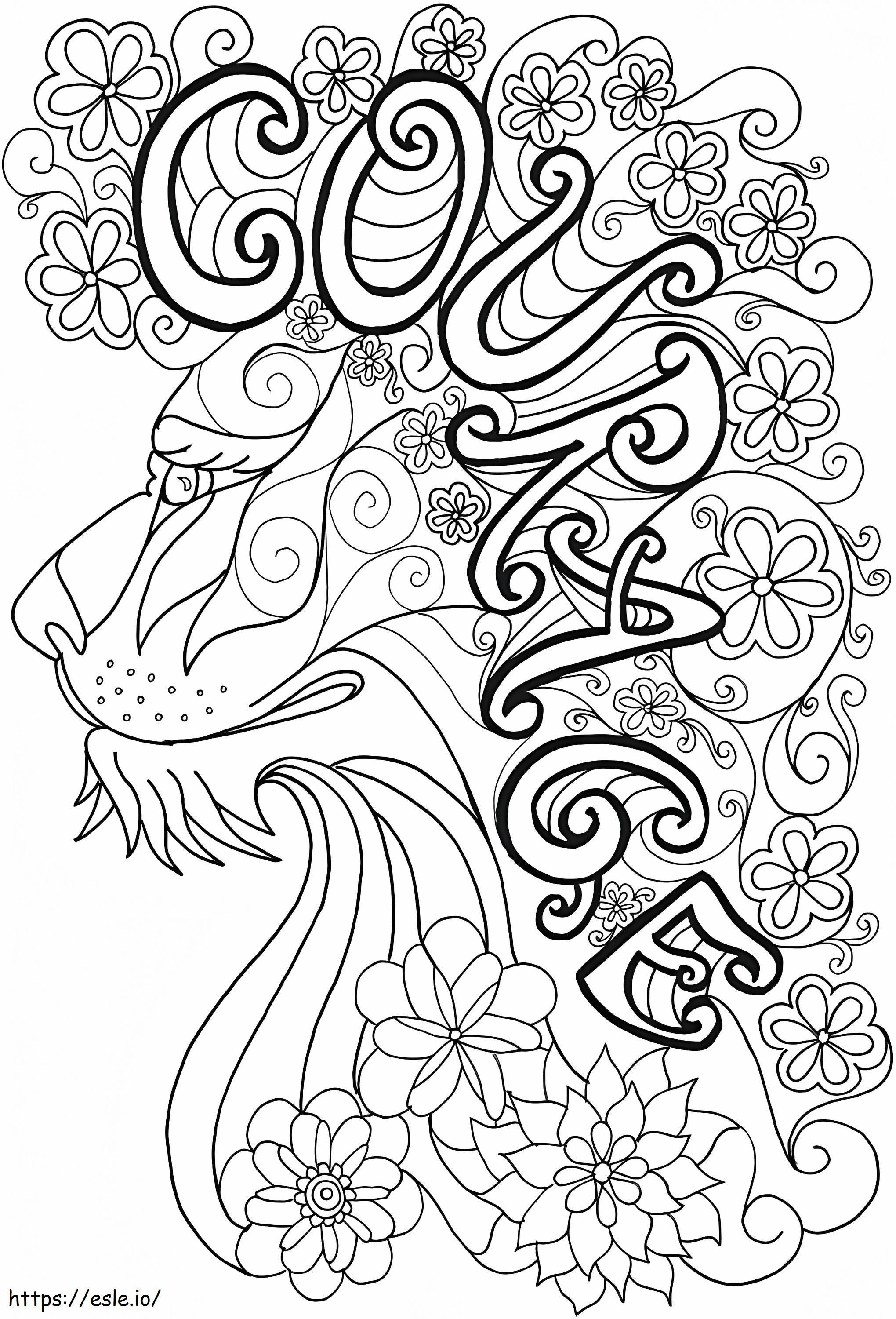 Courage Art coloring page
