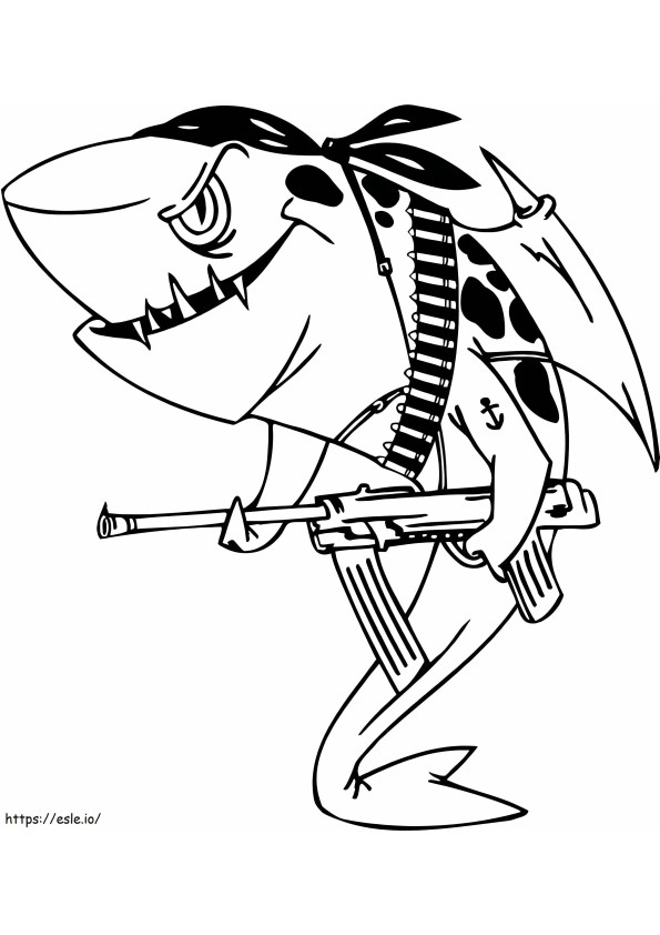 Coloring Pages Sharks Great White Shark Shark Sharks An Illustration Of Pirate Shark Of Tiger Sharks coloring page