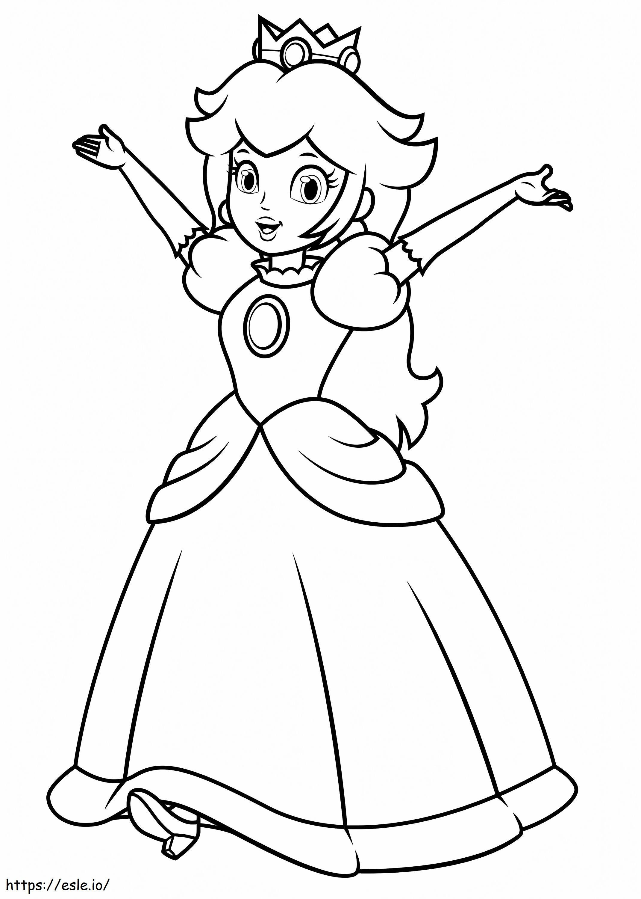 Princesa Peach Normal coloring page