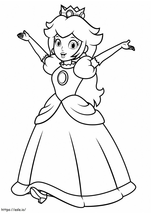 Princesa Peach Normal ausmalbilder