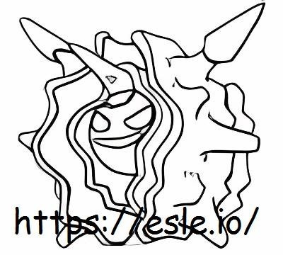 Cloyster coloring page