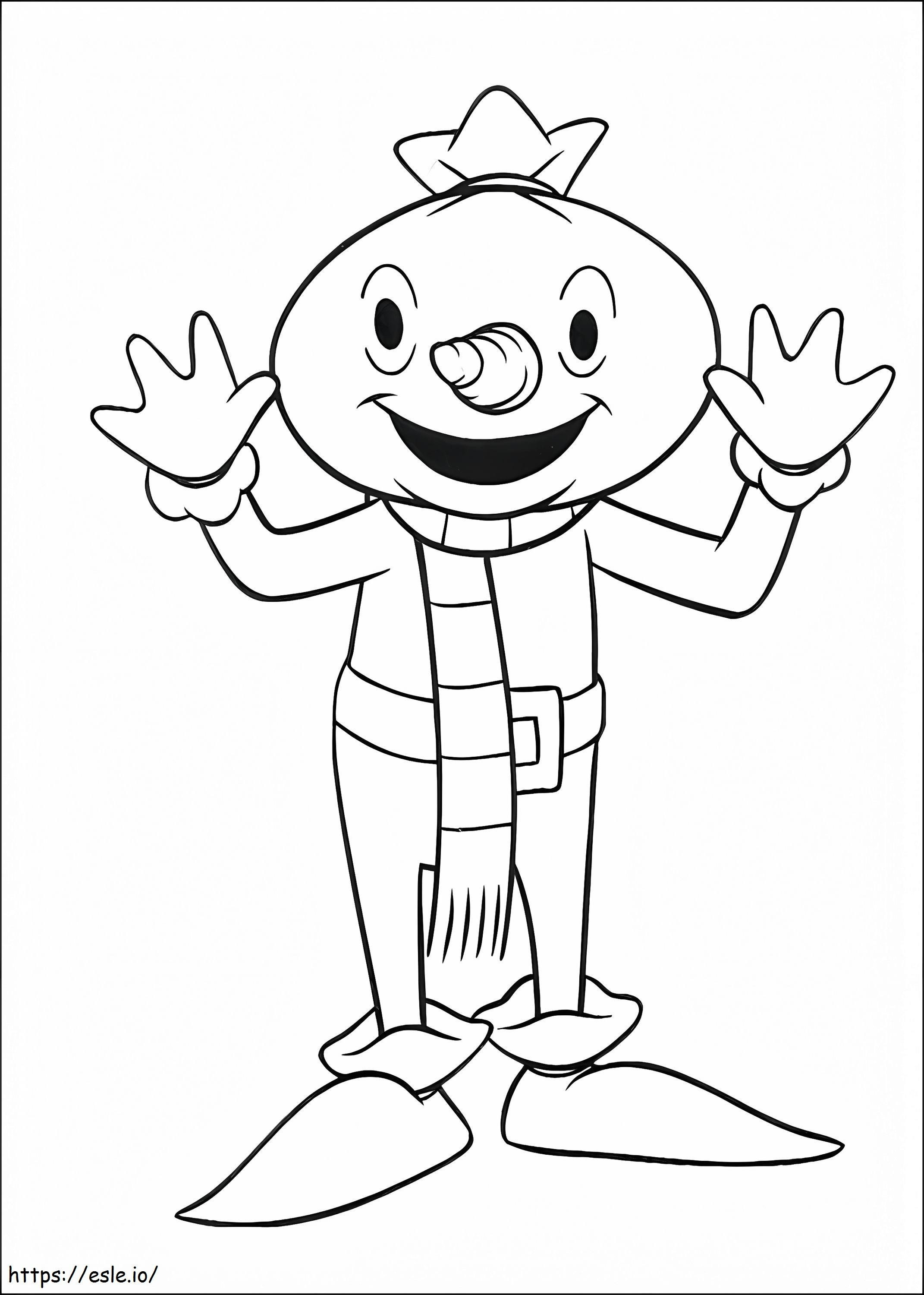 Happy Spud A4 coloring page