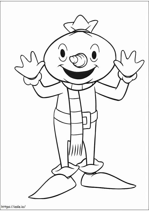Happy Spud A4 coloring page