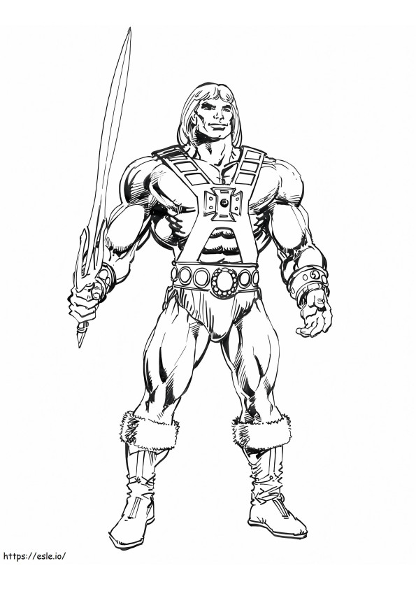 Amazing He Man coloring page
