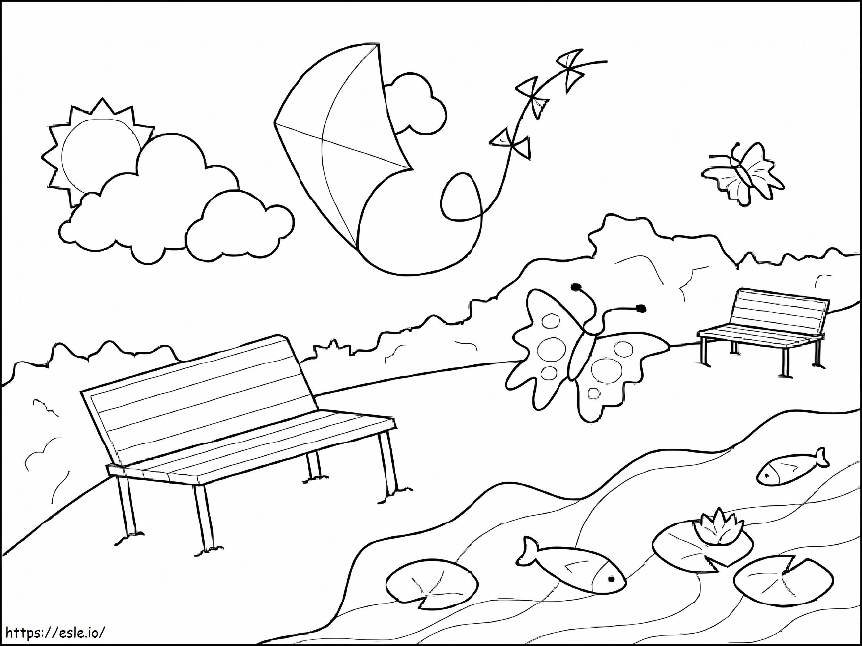 Park For Kids coloring page