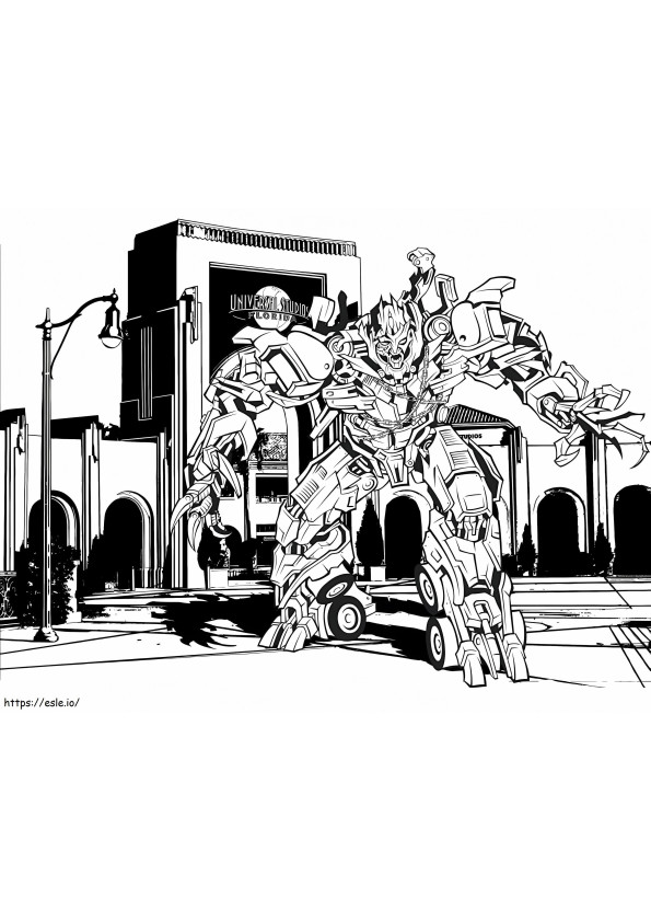 Megatron Transformers coloring page