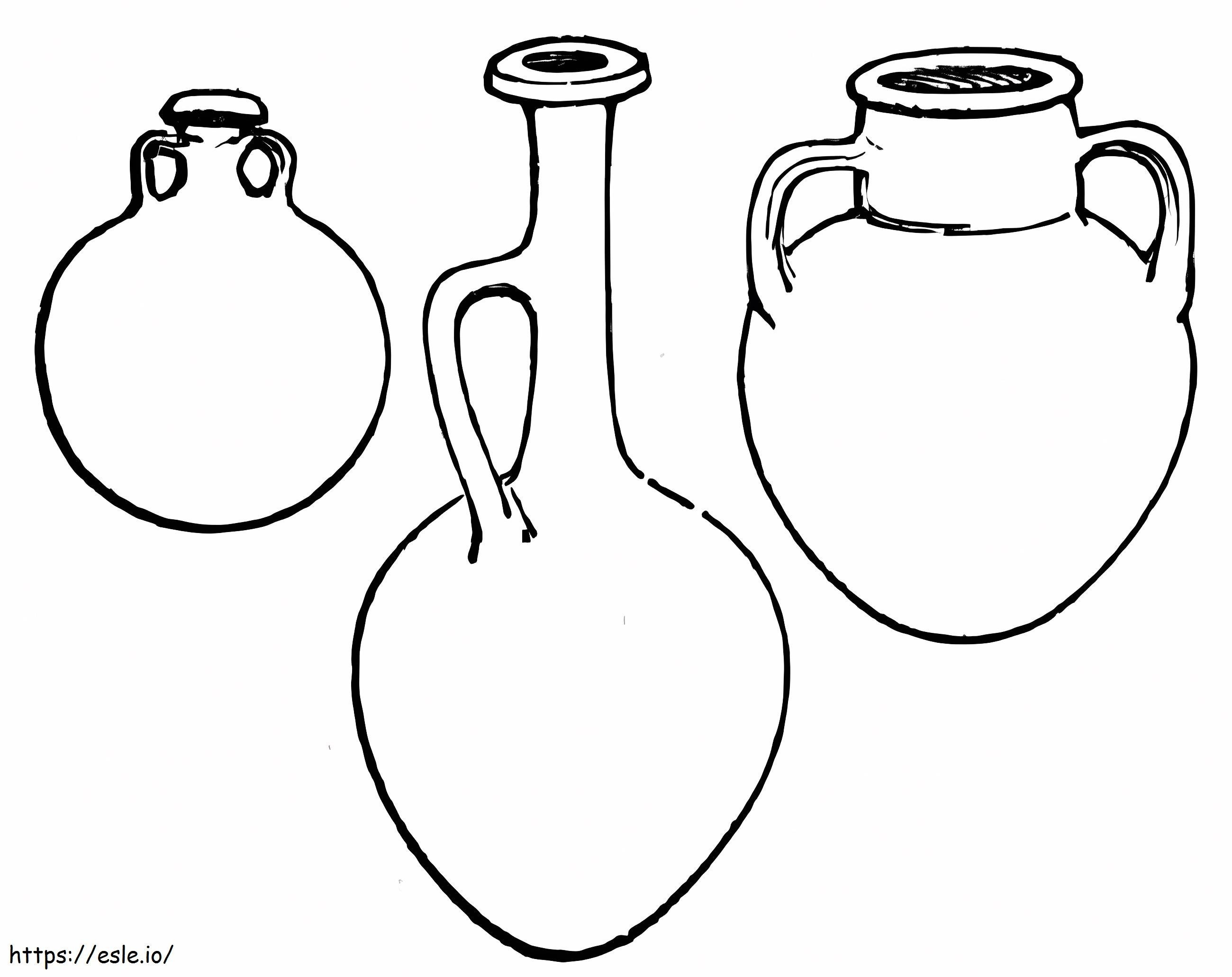 Starożytne wazony kolorowanka
