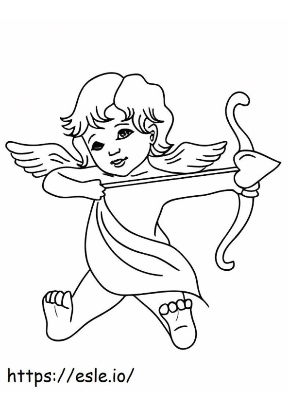 God Of Love Cupid coloring page