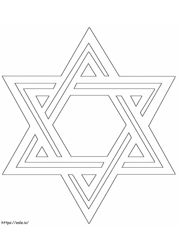 Simbolul Rosh Hashanah de colorat